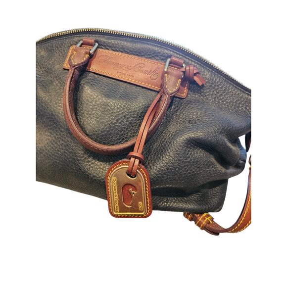 DOONEY & BOURKE 1975 FLORENTINE VACCHETTA LEATHER Satchel Bag BROWN - Picture 2 of 9